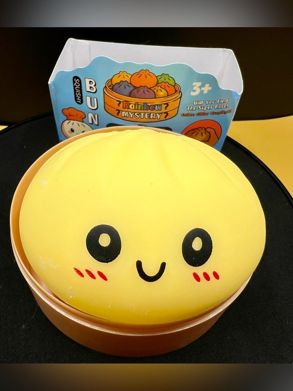 Squishy Dumpling Bun Yellow  "Sugar Edition" sensory fidget toy NWT